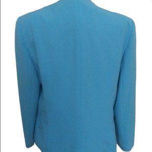 Tara Ryan Blue Open Front Blazer Jacket Women's size 14
